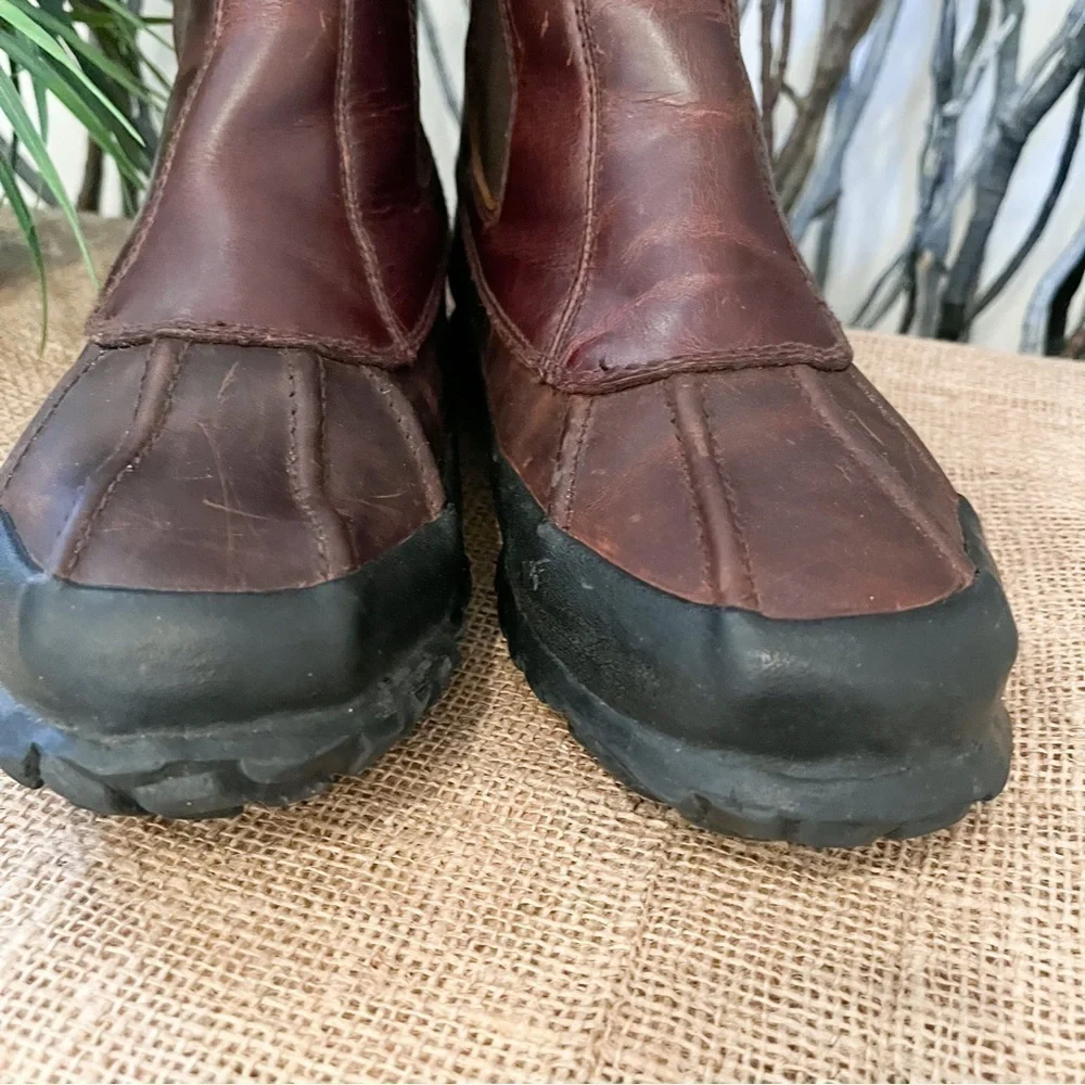 J. Crew Men’s Kenton Chelsea Brown Leather Boots Size 8 Classic Vintage
